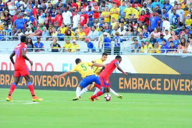 Brezilya, 8 Haziran 2016 tarihinde Orlando Florida 'daki Copa America Centenario' da Haiti ile karşılaştı..