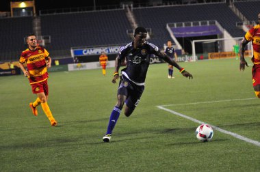 Orlando City SC, 29 Haziran 2016 'da Orlando Florida' daki Kamp Dünyası Stadyumu 'nda Fort Lauderdale Strikers' a ev sahipliği yaptı..