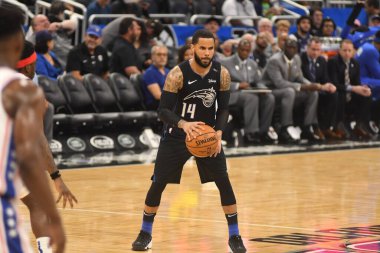 Orlando Magic, Philadelphia 76ers 'ı 25 Mart 2019' da Orlando Florida 'daki Amway Arena' da ağırlıyor..