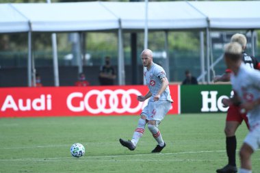 Toronto FC, 13 Temmuz 2020 tarihinde Orlando Florida 'daki ESPN Wild World of Sports' ta düzenlenen MLS Back Tournament sırasında D.C. United ile karşılaştı. Fotoğraf: Marty Jean-Louis