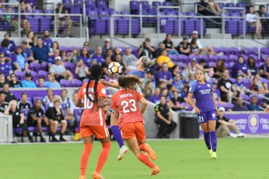 Orlando Pride 28 Haziran 2018 tarihinde Orlando City Stadyumu 'nda Houston Dash' e ev sahipliği yaptı. Fotoğraf: Marty Jean-Louis