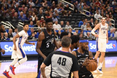 Orlando Magic, Philadelphia 76ers 'ı 14 Kasım 2018' de Orlando Florida 'daki Amway Center' da ağırlıyor..