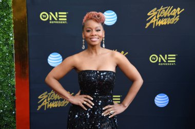 24 Mart 2018 Cumartesi günü Las Vegas 'taki Orleans Resort' ta düzenlenen 33. Yıldız Ödülleri Kırmızı Halı sırasında ünlüler.