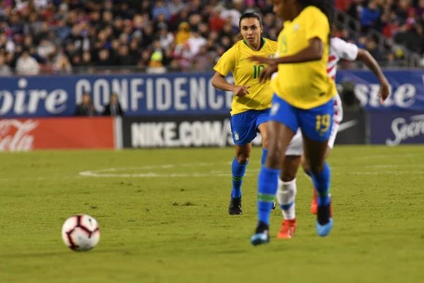 Shebelieves Cup Final Med Usa Mot Brasilien Raymond James Stadium — Stockfoto