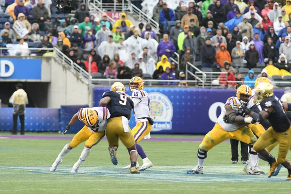 Notre Dame Affronte Les Lsu Lors Citrus Bowl Camping World — Photo