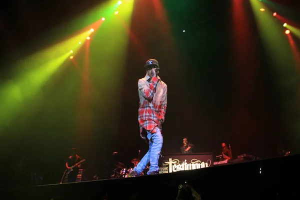 Singer Usher Cântă Amway Center Din Orlando Florida Decembrie 2014 — Fotografie, imagine de stoc