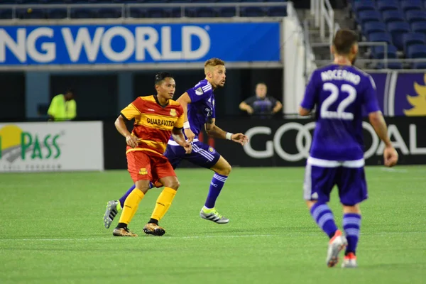 Orlando City Gastheer Van Het Fort Lauderdale Strikers Camping World — Stockfoto