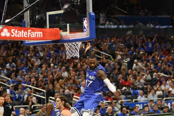 Orlando Magic Värd Miami Heat Amway Center Orlando Florida Den — Stockfoto