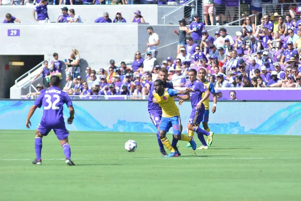 Orlando City Hostí Colorado Rapids Stadionu Orlando City Orlandu Floridě — Stock fotografie