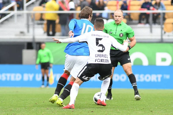 Rangers Corinthians Durante Copa Flórida Spectrum Stadium Janeiro 2018 Orlando — Fotografia de Stock