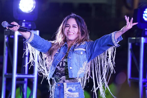 Τραγουδίστρια Ally Brooke Post Match Concert Παρουσιάζεται Από Την Pepsi — Φωτογραφία Αρχείου