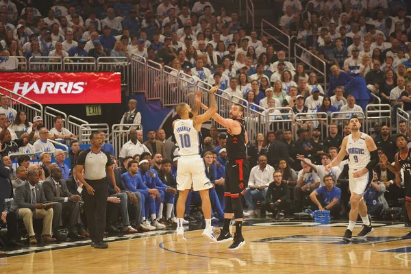 Orlando Magic Ospita Toronto Rapters Durante Primo Turno Dei Playoff — Foto Stock