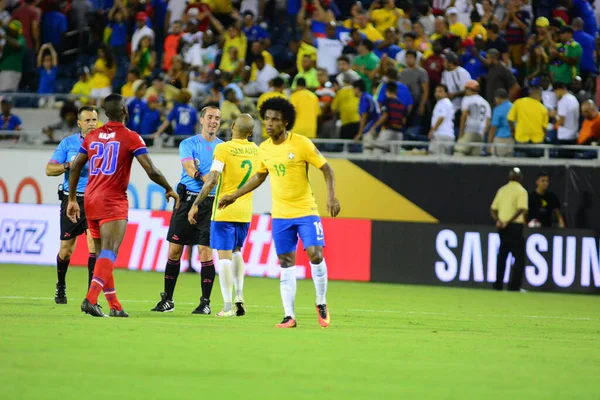 Costa Rica Enfrenta Paraguay Durante Copa América Centenario Camping World —  Fotos de Stock