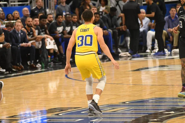 Orlando Magic Φιλοξενεί Τους Golden State Warriors Στο Amway Center — Φωτογραφία Αρχείου