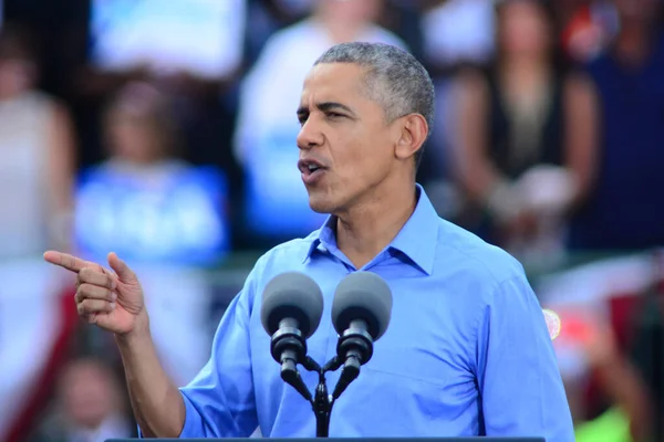 President Barack Obama Spreekt Een Campagne Rally Het Osceola Heritage — Stockfoto