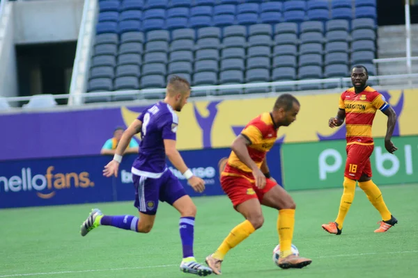 Orlando City SC, 29 Haziran 2016 'da Orlando Florida' daki Kamp Dünyası Stadyumu 'nda Fort Lauderdale Strikers' a ev sahipliği yaptı..