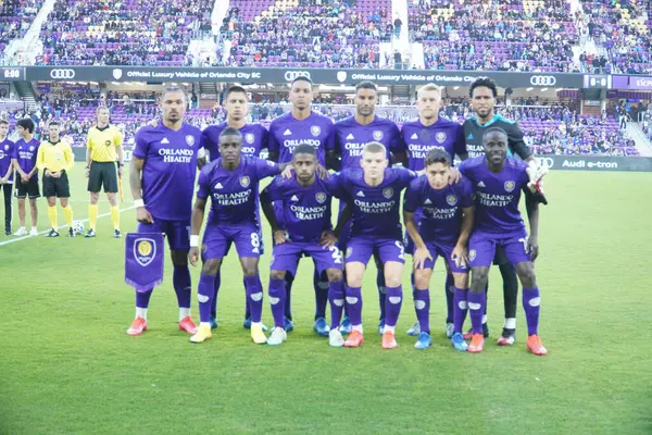 Orlando City Empfängt Real Salt Lake Exploria Stadium Orlando Florida — Stockfoto