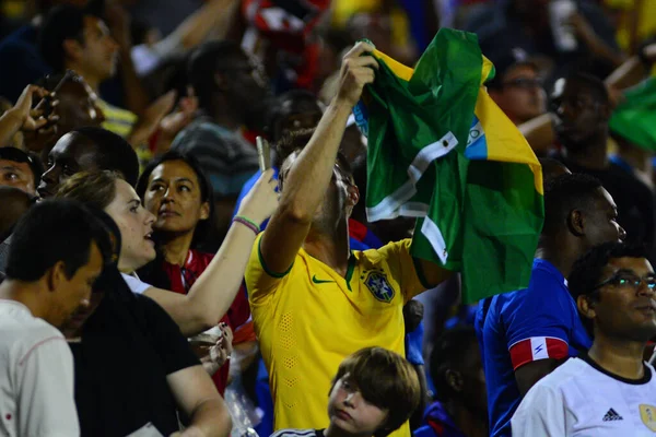 Brazilia Confruntă Haiti Timpul Centenarului Copa America Din Orlando Florida — Fotografie, imagine de stoc