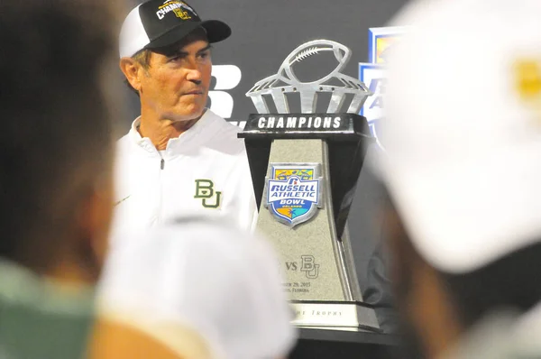 North Carolina Affronta Baylor Durante Russell Athletic Bowl Camping World — Foto Stock