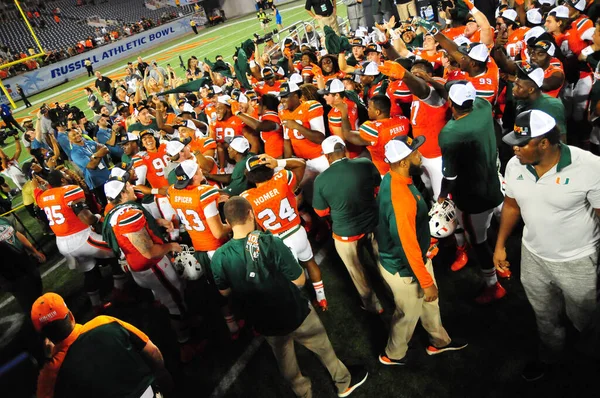 West Virginia Mountaineers Möter Miami Hurricanes 71St Russell Bowl Camping — Stockfoto