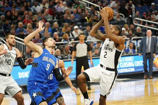 Orlando Magic Φιλοξενεί Clippers Στο Amway Center Στο Ορλάντο Φλόριντα — Φωτογραφία Αρχείου