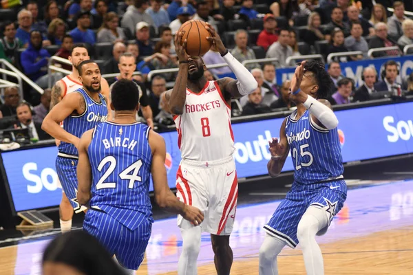 Orlando Magic Organiseert Houston Rockets Amway Arena Zondag Januari 2019 — Stockfoto