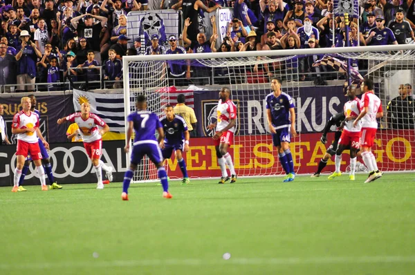 Orlando City Hostí New York Red Bulls Stadionu Camping World — Stock fotografie