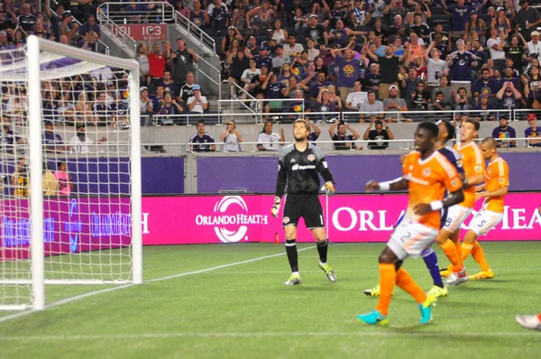 Orlando City Hostí Houston Dynamo Července 2016 Stadionu Camping World — Stock fotografie