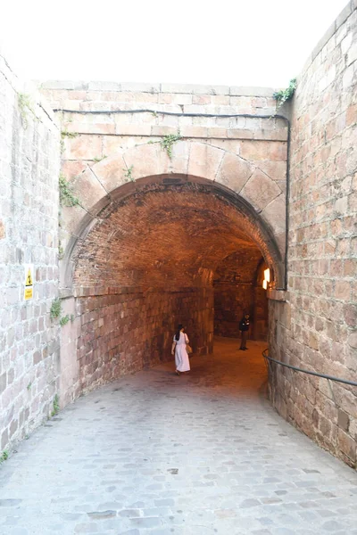 Veduta Del Vecchio Tunnel Della Fortezza — Foto Stock