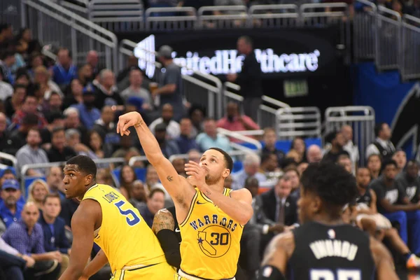 Orlando Magic Φιλοξενεί Τους Golden State Warriors Στο Amway Center — Φωτογραφία Αρχείου