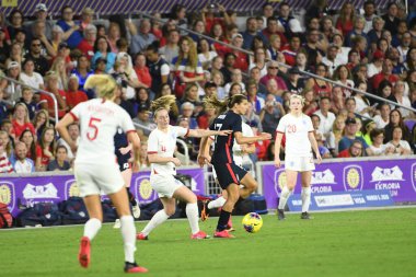 5 Mart 2020 'de Orlando Florida' daki Exploria Stadyumu 'nda düzenlenen 2020 SheBelieves Kupası' nda ABD - İngiltere Karşılaşması 