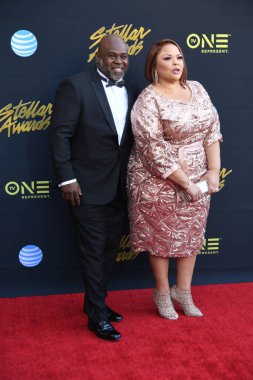 24 Mart 2018 Cumartesi günü Las Vegas 'taki Orleans Resort' ta düzenlenen 33. Yıldız Ödülleri Kırmızı Halı sırasında ünlüler.