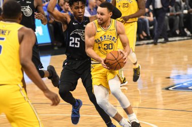 Orlando Magic, 28 Şubat 2019 Perşembe günü Orlando Florida 'daki Amway Center' da Golden State Warriors 'a ev sahipliği yaptı.. 