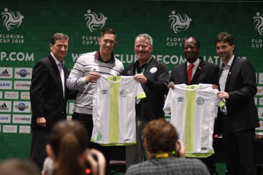 Basın Konferansı futbolcularının görüntüsü