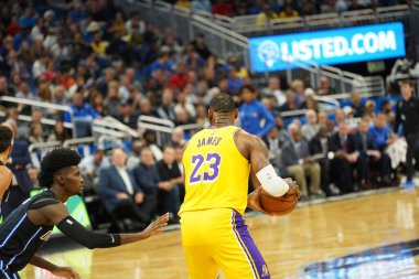 Orlando Magic 11 Aralık 2019 Çarşamba günü Orlando Forida 'daki Amway Center' da Los Angeles Lakers 'a ev sahipliği yaptı..  