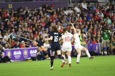 5 Mart 2020 'de Orlando Florida' daki Exploria Stadyumu 'nda düzenlenen 2020 SheBelieves Kupası' nda ABD - İngiltere Karşılaşması 