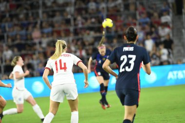 5 Mart 2020 'de Orlando Florida' daki Exploria Stadyumu 'nda düzenlenen 2020 SheBelieves Kupası' nda ABD - İngiltere Karşılaşması 