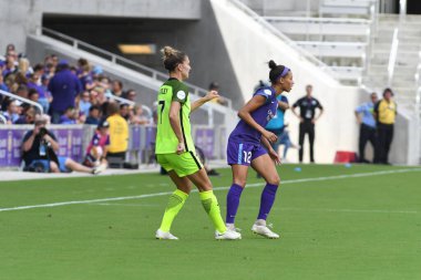 Orlando Pride 21 Temmuz 2018 'de Orlando Florida' daki Exploria Stadyumu 'nda Seattle Reign FC' ye ev sahipliği yapmaktadır. Fotoğraf: Marty Jean-Louis