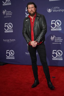 15 Ekim 2019 'da Nashville, Tennessee' deki Linbscome Üniversitesi 'nde verilen 50. GMA Dove Ödülleri sırasında kırmızı halı. 