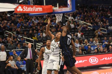 Orlando Magic, 19 Ocak 2019 Cumartesi günü Orlando Florida 'daki Amway Arena' da Milwaukee Doları 'na ev sahipliği yapıyor..