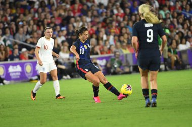 5 Mart 2020 'de Orlando Florida' daki Exploria Stadyumu 'nda düzenlenen 2020 SheBelieves Kupası' nda ABD - İngiltere Karşılaşması 