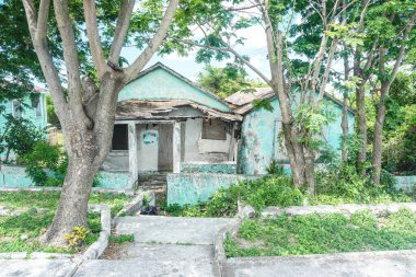 Yıllardır kullanılmayan terk edilmiş eski bir ev. 