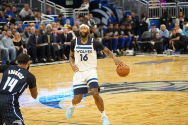 Orlando Magic 28 Şubat 2020 tarihinde Orlando Florida 'da Amway Center' da Minnesota Timberwolves 'a ev sahipliği yapar..  