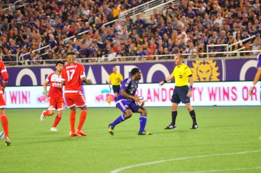Orlando City SC, 8 Mayıs 2015 'te Florida' daki Kamp Dünyası Stadyumu 'nda Los Angeles Galaksisi' ne ev sahipliği yaptı..