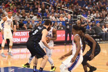Orlando Magic, Philadelphia 76ers 'ı 25 Mart 2019' da Orlando Florida 'daki Amway Arena' da ağırlıyor.. 