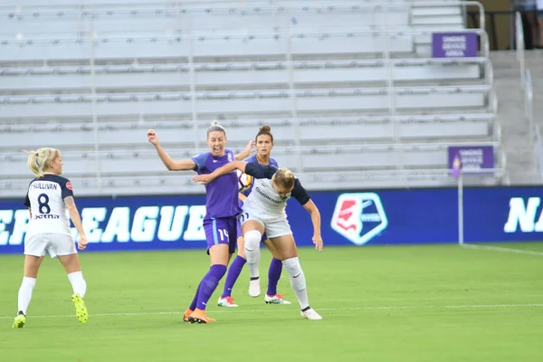 Orlando Pride Gastheer Van North Carolina Courage Exploria Stadium Mei — Stockfoto