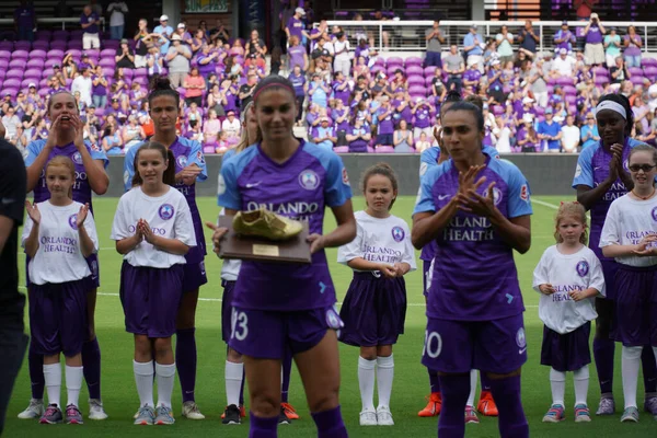 Orlando Pride Host Portand Thorns Orlando City Stadium April 2019 — Stock Photo, Image