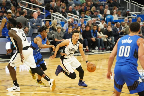 Orlando Magic Φιλοξενεί Clippers Στο Amway Center Στο Ορλάντο Φλόριντα — Φωτογραφία Αρχείου