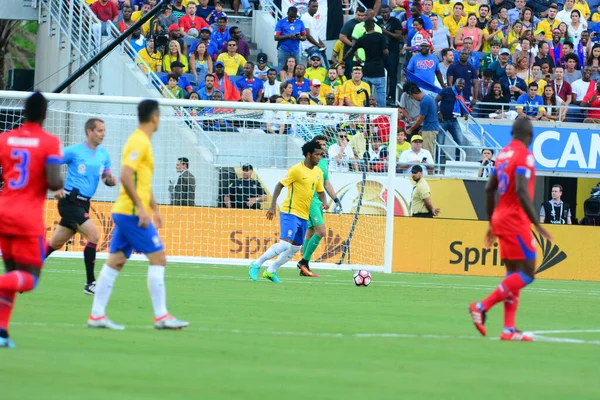Brasile Affronta Haiti Durante Centenario Della Copa America Orlando Florida — Foto Stock