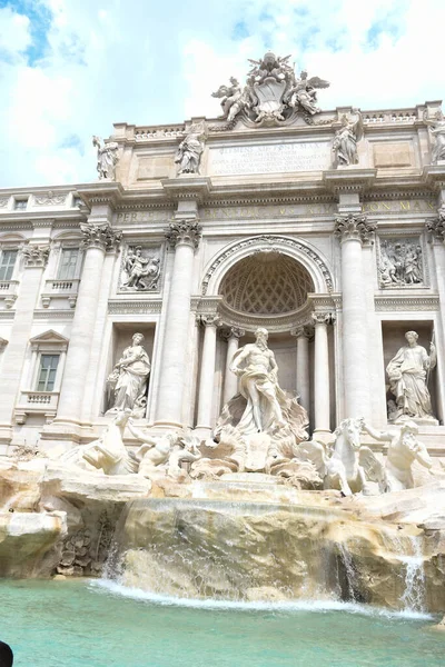 Famosa Fontana Trevi Roma — Foto Stock